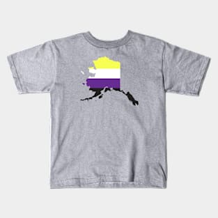 Alaska Non-Binary Pride Kids T-Shirt